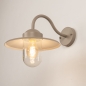 Foto 75791-2: Rustikale Außenlampe in Taupe mit Glas