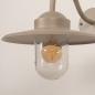 Foto 75791-4: Rustikale Außenlampe in Taupe mit Glas