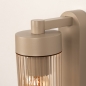 Foto 75796-5: Taupekleurige buitenlamp met amberkleurig 