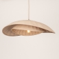 Foto 75804-2: Japandi hanglamp met organische vorm in taupe