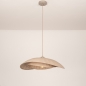 Foto 75804-3: Japandi hanglamp met organische vorm in taupe
