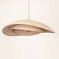Foto 75804-4: Japandi hanglamp met organische vorm in taupe