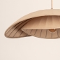 Foto 75804-7: Japandi hanglamp met organische vorm in taupe