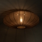 Foto 75807-3: Grote plafondlamp 'lampion' in bruin