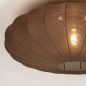 Foto 75807-5: Grote plafondlamp 'lampion' in bruin