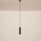 Foto 75815-3: Losse mat zwarte koker hanglamp GU10