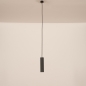 Foto 75815-4: Losse mat zwarte koker hanglamp GU10