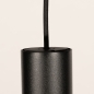 Foto 75815-7: Losse mat zwarte koker hanglamp GU10