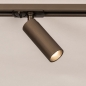 Foto 75818-2: Losse luxe mini GU10 spot in compleet koffiebruin voor spanningsrail