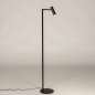 Foto 75823-2: Strakke zwarte vloerlamp met verstelbare spot