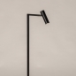 Foto 75823-3: Strakke zwarte vloerlamp met verstelbare spot
