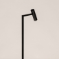 Foto 75823-4: Strakke zwarte vloerlamp met verstelbare spot