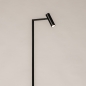 Foto 75823-5: Strakke zwarte vloerlamp met verstelbare spot