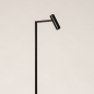 Foto 75823-6: Strakke zwarte vloerlamp met verstelbare spot