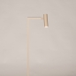 Foto 75825-3: Strakke taupe vloerlamp met verstelbare spot