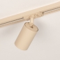 Foto 75828-2: Luxe spanningsrail in het beige met vier spots en verder uit te breiden met o.a. hanglampen