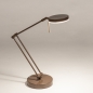 Foto 75836-4: Moderne led bureaulamp in bruin