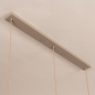 Foto 75867-3: Taupe Hanglamp met Scalloped Stoffen Kappen – Sfeervol en Design voor Elke Stijl