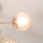 Foto 75892-7: Beige plafondlamp met zes champagnekleurige bollen