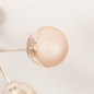 Foto 75892-8: Beige plafondlamp met zes champagnekleurige bollen