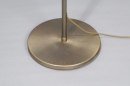 Foto 83431-6: Moderne bronzen vloerlamp / leeslamp voorzien van led en touch dimmer.