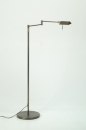 Foto 83431-7: Moderne bronzen vloerlamp / leeslamp voorzien van led en touch dimmer.