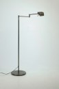 Foto 83431-8: Moderne bronzen vloerlamp / leeslamp voorzien van led en touch dimmer.