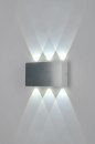 Foto 85070-1: Mooie led buiten- en binnen wandlamp met een bijzonder mooi lichteffect op de muur.