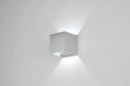 Foto 86453-1: Vierkante up en down wandlamp met G9 fitting