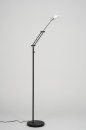 Vloerlamp 89349: design, modern, metaal, zwart #1