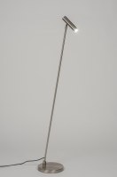 vloerlamp 10559 sale design modern retro staal rvs metaal staalgrijs