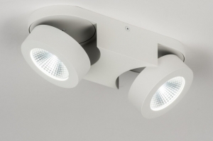 spot 10910 design modern aluminium metaal wit rond langwerpig