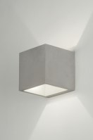 wandlamp 11380 industrie look landelijk rustiek modern beton betongrijs vierkant