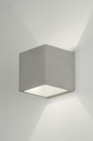 Wandleuchte 11380 Sale Industrielook laendlich modern Beton Betongrau viereckig