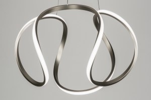 Pendelleuchte 11534 Sale Design modern Edelstahl stahlgrau