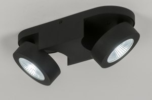 Spot 11578 Design modern coole Lampen grob Aluminium schwarz matt oval