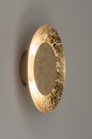 plafondlamp 11606 modern eigentijds klassiek messing (kleur) metaal goud messing (kleur) rond
