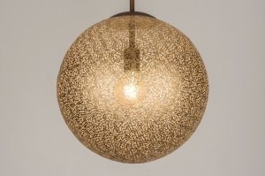 hanglamp 11895 landelijk klassiek eigentijds klassiek messing (kleur) brons roestbrons metaal goud brons bruin messing (kleur)