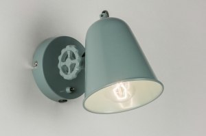 wandlamp 12010 landelijk rustiek modern retro metaal groen