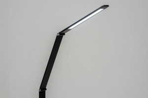 vloerlamp 12378 design modern aluminium metaal zwart mat langwerpig rechthoekig
