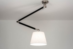 Deckenleuchte 12500 modern coole Lampen grob Kunststoff Metall schwarz matt weiss stahlgrau