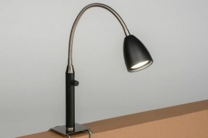 Spot 12785 modern Edelstahl Metall schwarz matt stahlgrau rund
