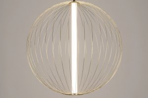 hanglamp 12886 sale modern messing glanzend metaal goud messing rond