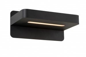 Wandleuchte 12906 Design modern Metall schwarz matt Holz rechteckig