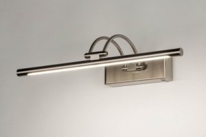 Wandleuchte 13151 modern Edelstahl Metall stahlgrau laenglich rechteckig