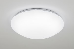 plafondlamp 13244 modern kunststof wit rond