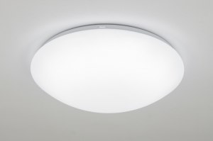 plafondlamp 13244 modern kunststof wit rond