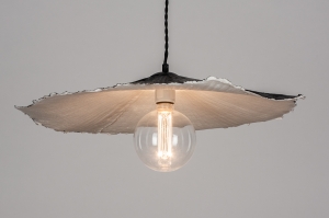 hanglamp 13985 sale design landelijk eigentijds klassiek zwart mat wit rond