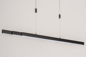 hanglamp 14108 design modern metaal zwart grijs antraciet donkergrijs langwerpig