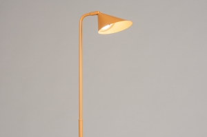 vloerlamp 14134 design modern retro metaal geel rond